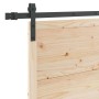 Puerta Corredera Marrón 90 x 208 cm Madera de pino macizo en Puertas | Comprar online en Foru.es