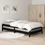 Cama apilable de madera pino maciza negro 90x200 cm de vidaXL, Camas y somieres - Ref: Foro24-820396, Precio: 133,80 €, Descu...