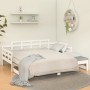 Sofá cama extraíble madera maciza de pino blanco 2x(90x190) cm de vidaXL, Camas y somieres - Ref: Foro24-820353, Precio: 170,...