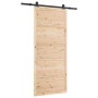 Puerta Corredera Marrón 80 x 208 cm Madera de pino macizo en Puertas | Comprar online en Foru.es