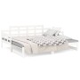 Sofá cama extraíble madera maciza de pino blanco 2x(90x190) cm de vidaXL, Camas y somieres - Ref: Foro24-820353, Precio: 170,...