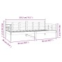 Sofá cama madera maciza de pino 90x190 cm de vidaXL, Camas y somieres - Ref: Foro24-820367, Precio: 99,06 €, Descuento: %