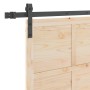 Puerta Corredera Marrón 100 x 208 cm Madera de pino macizo en Puertas | Comprar online en Foru.es