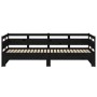 Sofá cama extraíble madera maciza de pino negro 2x(80x200) cm de vidaXL, Camas y somieres - Ref: Foro24-820321, Precio: 182,1...