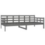 Sofá cama de madera maciza de pino gris 90x200 cm de vidaXL, Camas y somieres - Ref: Foro24-820359, Precio: 128,02 €, Descuen...