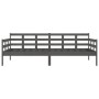 Sofá cama de madera maciza de pino gris 90x200 cm de vidaXL, Camas y somieres - Ref: Foro24-820359, Precio: 128,02 €, Descuen...