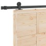 Puerta Corredera Marrón 80 x 208 cm Madera de pino macizo en Puertas | Comprar online en Foru.es