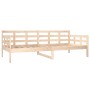 Sofá cama madera maciza de pino 90x200 cm de vidaXL, Camas y somieres - Ref: Foro24-820357, Precio: 107,29 €, Descuento: %