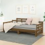 Sofá cama extraíble madera maciza pino marrón miel 2x(90x190)cm de vidaXL, Camas y somieres - Ref: Foro24-820355, Precio: 191...