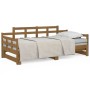 Sofá cama extraíble madera maciza pino marrón miel 2x(90x190)cm de vidaXL, Camas y somieres - Ref: Foro24-820355, Precio: 191...