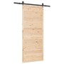 Puerta deslizante Marrón 80 x 208 cm Madera maciza de pino en Puertas | Comprar online en Foru.es