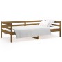 Sofá cama de madera maciza de pino marrón miel 90x190 cm de vidaXL, Camas y somieres - Ref: Foro24-814637, Precio: 123,23 €, ...