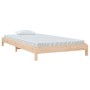 Cama apilable de madera pino maciza 100x200 cm de vidaXL, Camas y somieres - Ref: Foro24-820387, Precio: 106,47 €, Descuento: %