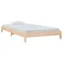 Cama apilable de madera pino maciza 100x200 cm de vidaXL, Camas y somieres - Ref: Foro24-820387, Precio: 104,79 €, Descuento: %