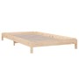 Cama apilable de madera pino maciza 100x200 cm de vidaXL, Camas y somieres - Ref: Foro24-820387, Precio: 106,47 €, Descuento: %