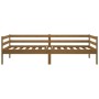Sofá cama de madera maciza de pino marrón miel 90x190 cm de vidaXL, Camas y somieres - Ref: Foro24-814637, Precio: 123,23 €, ...