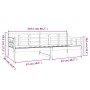 Sofá cama madera maciza de pino blanco 80x200 cm de vidaXL, Camas y somieres - Ref: Foro24-820363, Precio: 121,39 €, Descuent...
