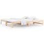 Sofá cama extraíble madera maciza de pino 2x(90x190) cm de vidaXL, Camas y somieres - Ref: Foro24-820437, Precio: 116,64 €, D...