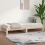 Sofá cama extraíble madera maciza de pino 2x(90x190) cm de vidaXL, Camas y somieres - Ref: Foro24-820437, Precio: 116,64 €, D...