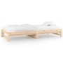Sofá cama extraíble madera maciza de pino 2x(90x190) cm de vidaXL, Camas y somieres - Ref: Foro24-820437, Precio: 116,64 €, D...