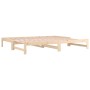 Sofá cama extraíble madera maciza de pino 2x(90x190) cm de vidaXL, Camas y somieres - Ref: Foro24-820437, Precio: 116,64 €, D...