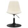 Sillas de comedor giratorias 4 unidades terciopelo color crema en Sillas de comedor | Comprar online en Foru.es