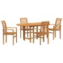 Conjunto de Comedor de Jardín 5 pcs Marrón en Mesas de jardín | Comprar online en Foru.es