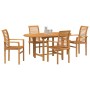 Conjunto de Comedor de Jardín 5 pcs Marrón en Mesas de jardín | Comprar online en Foru.es