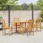 Conjunto de Comedor de Jardín 5 pcs Marrón en Mesas de jardín | Comprar online en Foru.es