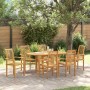 Conjunto de Comedor de Jardín 7 pcs Marrón en Mesas de jardín | Comprar online en Foru.es