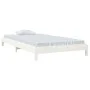 Cama apilable de madera pino maciza blanco 90x200 cm de vidaXL, Camas y somieres - Ref: Foro24-820393, Precio: 98,45 €, Descu...