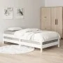 Cama apilable de madera pino maciza blanco 90x200 cm de vidaXL, Camas y somieres - Ref: Foro24-820393, Precio: 98,45 €, Descu...