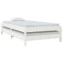 Cama apilable de madera pino maciza blanco 90x200 cm de vidaXL, Camas y somieres - Ref: Foro24-820393, Precio: 98,45 €, Descu...