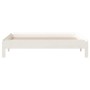 Cama apilable de madera pino maciza blanco 90x200 cm de vidaXL, Camas y somieres - Ref: Foro24-820393, Precio: 99,95 €, Descu...
