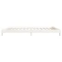 Cama apilable de madera pino maciza blanco 90x200 cm de vidaXL, Camas y somieres - Ref: Foro24-820393, Precio: 98,45 €, Descu...