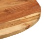 Mesa auxiliar madera de acacia y hierro fundido 60x(42-62) cm en Mesas auxiliares | Comprar online en Foru.es