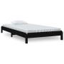 Cama apilable de madera pino maciza negro 75x190 cm de vidaXL, Camas y somieres - Ref: Foro24-820411, Precio: 97,84 €, Descue...