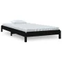 Cama apilable de madera pino maciza negro 75x190 cm de vidaXL, Camas y somieres - Ref: Foro24-820411, Precio: 96,40 €, Descue...