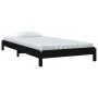 Cama apilable de madera pino maciza negro 75x190 cm de vidaXL, Camas y somieres - Ref: Foro24-820411, Precio: 96,40 €, Descue...