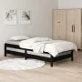 Cama apilable de madera pino maciza negro 75x190 cm de vidaXL, Camas y somieres - Ref: Foro24-820411, Precio: 96,40 €, Descue...