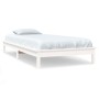 Estructura de cama madera maciza de pino blanco 90x200 cm de vidaXL, Camas y somieres - Ref: Foro24-820527, Precio: 68,81 €, ...