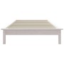Estructura de cama madera maciza de pino blanco 90x200 cm de vidaXL, Camas y somieres - Ref: Foro24-820527, Precio: 68,81 €, ...