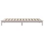 Estructura de cama madera maciza de pino blanco 90x200 cm de vidaXL, Camas y somieres - Ref: Foro24-820527, Precio: 68,81 €, ...