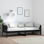 Sofá cama madera maciza de pino negro 80x200 cm de vidaXL, Camas y somieres - Ref: Foro24-820366, Precio: 122,80 €, Descuento: %