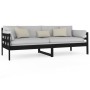 Sofá cama madera maciza de pino negro 80x200 cm de vidaXL, Camas y somieres - Ref: Foro24-820366, Precio: 122,80 €, Descuento: %