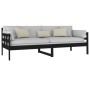 Sofá cama madera maciza de pino negro 80x200 cm de vidaXL, Camas y somieres - Ref: Foro24-820366, Precio: 122,80 €, Descuento: %