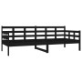 Sofá cama madera maciza de pino negro 80x200 cm de vidaXL, Camas y somieres - Ref: Foro24-820366, Precio: 122,80 €, Descuento: %
