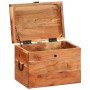 Caja de almacenaje madera maciza de acacia 39x28x31 cm en Baúles de almacenamiento | Comprar online en Foru.es