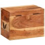 Caja de almacenaje madera maciza de acacia 39x28x31 cm en Baúles de almacenamiento | Comprar online en Foru.es