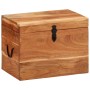 Caja de almacenaje madera maciza de acacia 39x28x31 cm en Baúles de almacenamiento | Comprar online en Foru.es